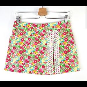 Lilly Pulitzer Jarvey Floral Skort Mini Skirt
